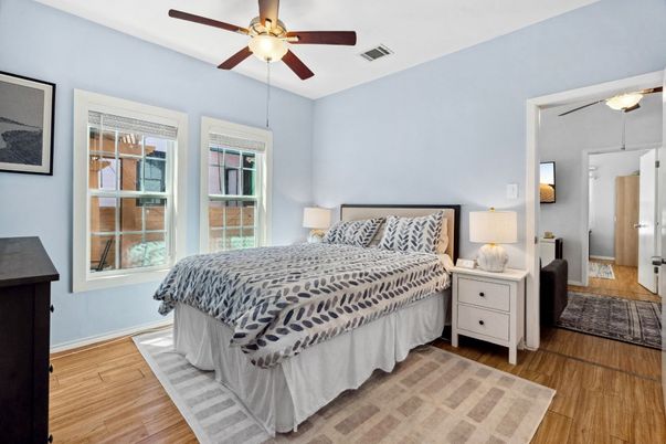 Bedroom, Interior, Wood Texture Flooring
