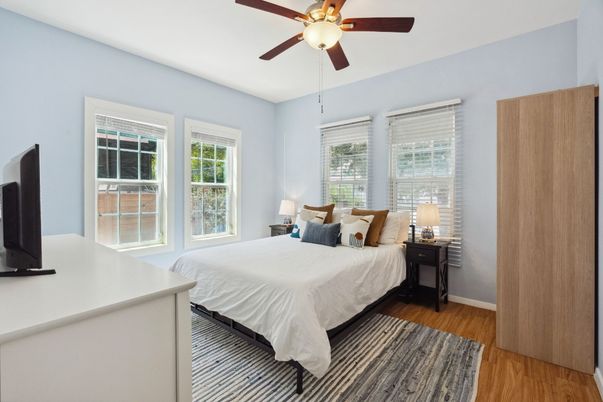 Bedroom, Interior, Wood Texture Flooring