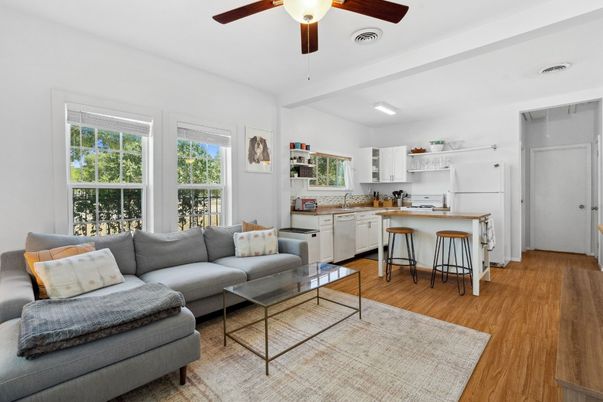 Interior, Kitchen, Living room, Wood Texture Flooring