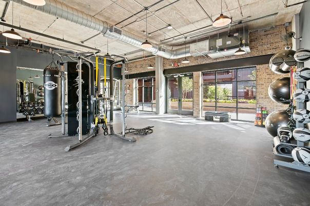 Fitness Equipment, Interior, Stone Walls