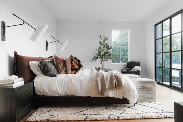 Bedroom, Interior, Wood Texture Flooring