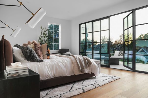 Bedroom, Interior, Wood Texture Flooring