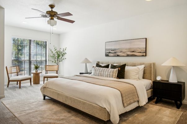 Bedroom, Interior, Recessed Lighting