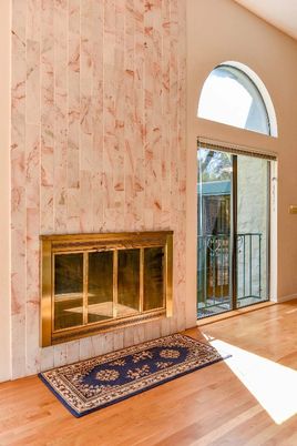 Fireplace, Interior, Wood Texture Flooring