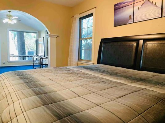 Bedroom, Fireplace, Interior