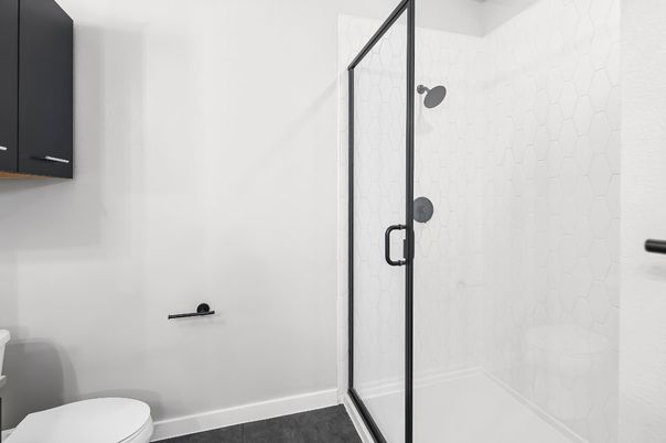 Bathroom, Glass Shower, Interior