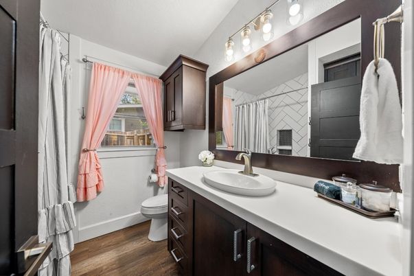 Bathroom, Interior, Wood Texture Flooring