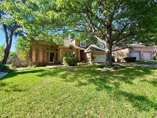 Attached, Backyard, Exterior, Facade, Brick Facade, French Provincial