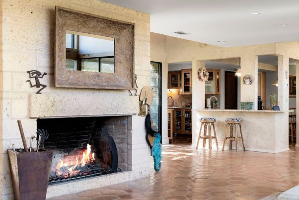 Fireplace, Interior, Recessed Lighting
