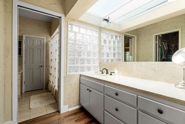 Bathroom, Interior, Wood Texture Flooring
