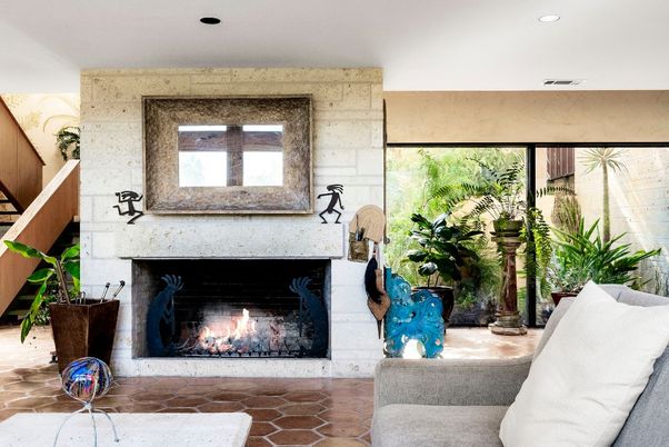 Fireplace, Interior, Recessed Lighting