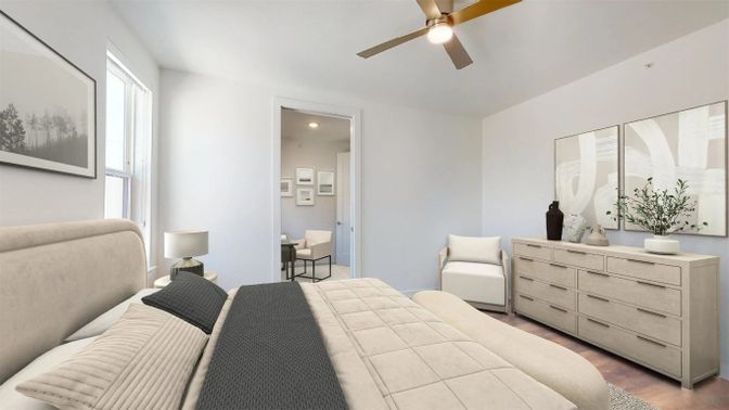 Bedroom, Interior, Wood Texture Flooring