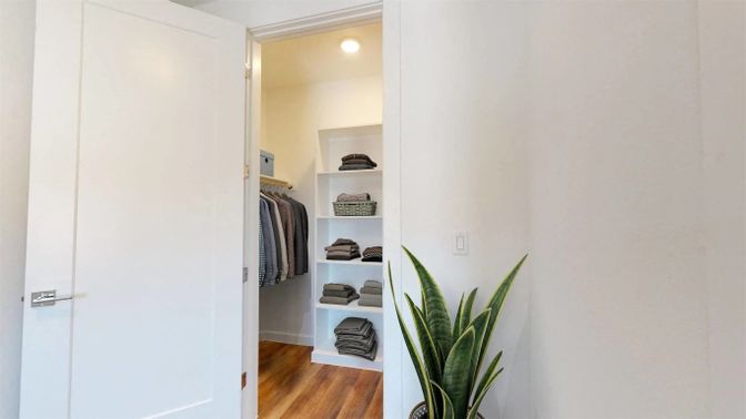 Interior, Recessed Lighting, Walk-in Closets, Wood Texture Flooring