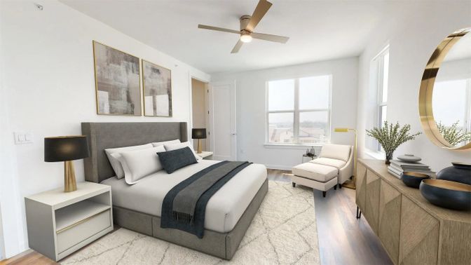 Bedroom, Interior, Wood Texture Flooring