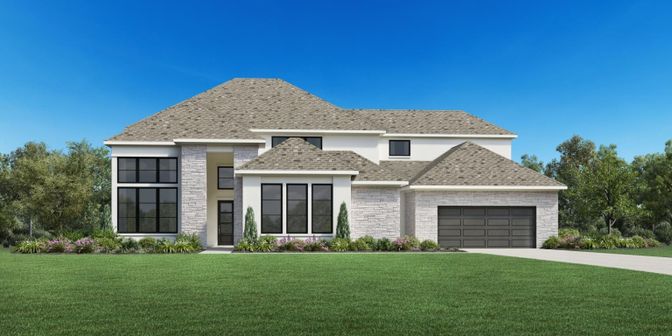 Attached, Exterior, Facade, Brick Traditional