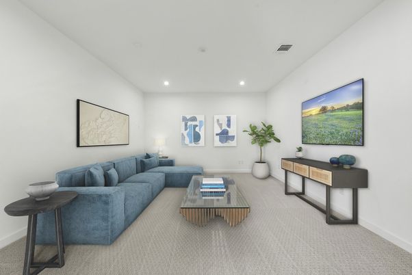 Interior, Living room, Recessed Lighting