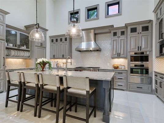 Interior, Kitchen, Pendant Lights, Stainless Steel Appliances