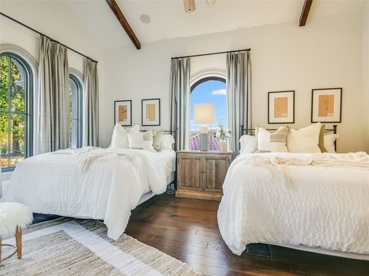 Bedroom, Interior, Wooden Beams, Wood Texture Flooring