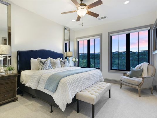 Bedroom, Interior, Recessed Lighting