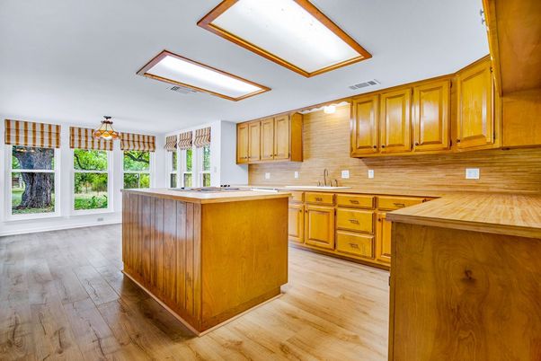 Interior, Kitchen, Wood Texture Flooring
