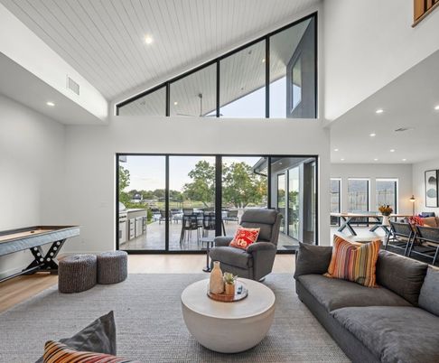 Game Room, Interior, Living room, Recessed Lighting, Wood Texture Flooring