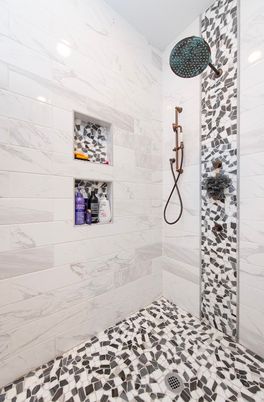 Bathroom, Interior, Marble Walls