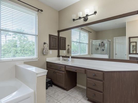 Bathroom, Dual Sink Vanities, Glass Shower, Interior