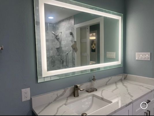 Bathroom, Interior, Recessed Lighting