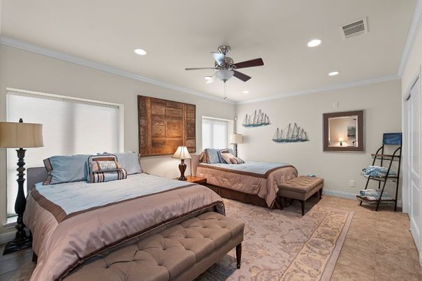 Bedroom, Interior, Recessed Lighting