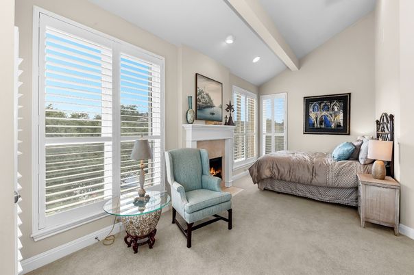 Bedroom, Fireplace, Interior, Recessed Lighting