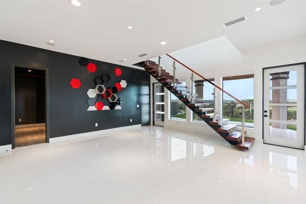 Empty room, Interior, Recessed Lighting