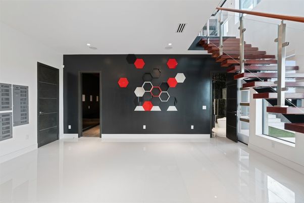 Empty room, Interior, Recessed Lighting