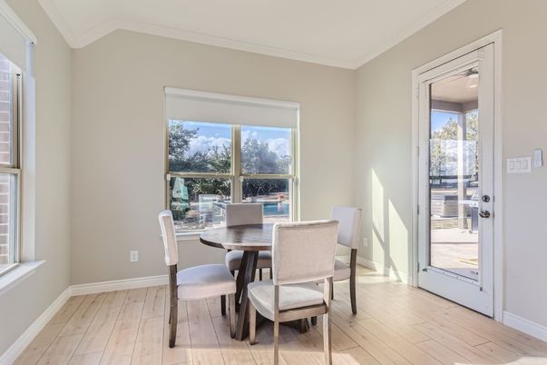 Dining room, Interior, Wood Texture Flooring