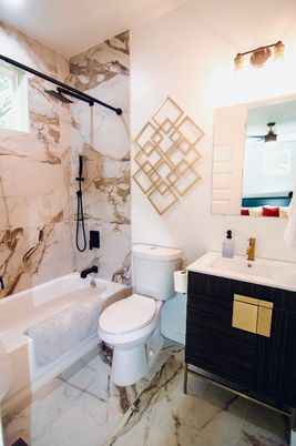 Bathroom, Interior, Marble, Marble Walls