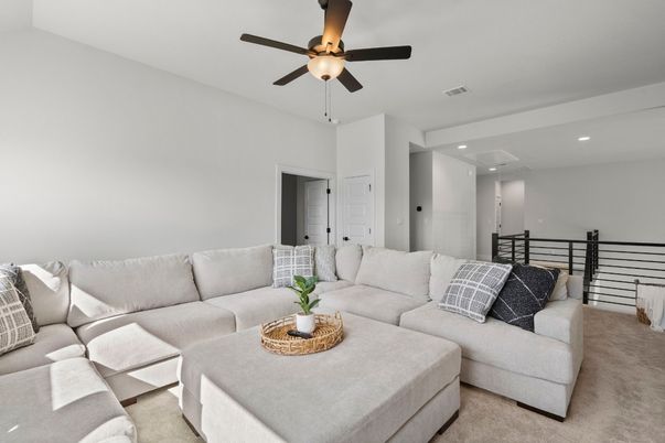Interior, Living room, Recessed Lighting