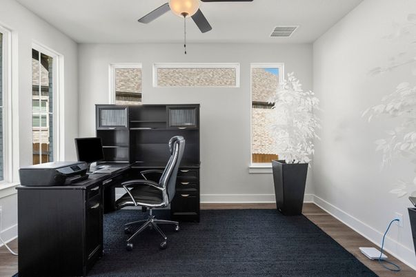 Home Office, Interior, Wood Texture Flooring