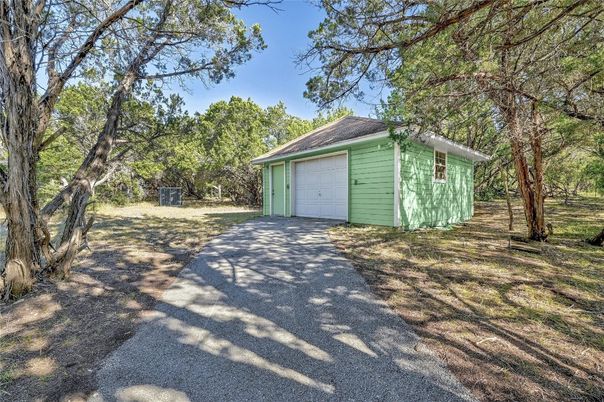 Backyard, Detached Garage, Exterior