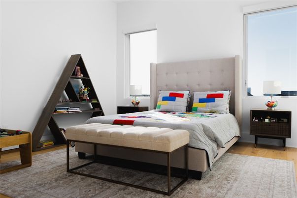 Bedroom, Interior, Wood Texture Flooring