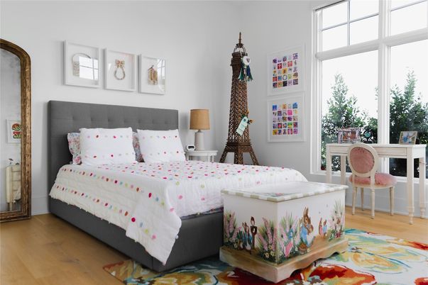 Bedroom, Interior, Wood Texture Flooring