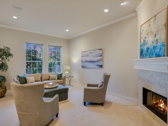 Fireplace, Interior, Living room, Recessed Lighting