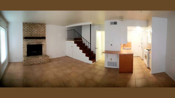 Empty room, Fireplace, Interior, Kitchen