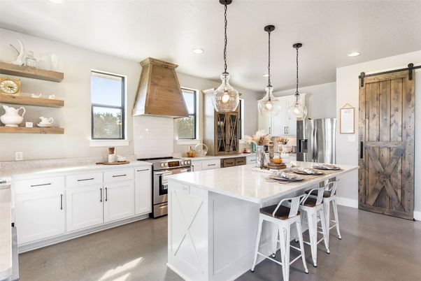 Interior, Kitchen, Pendant Lights, Recessed Lighting, Stainless Steel Appliances