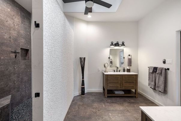 Bathroom, Interior, Recessed Lighting