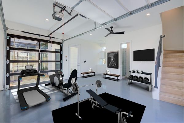 Fitness Equipment, Interior, Recessed Lighting