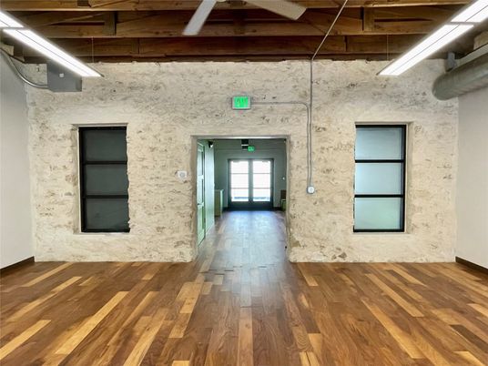 Interior, Stone Walls, Wooden Beams, Wood Texture Flooring