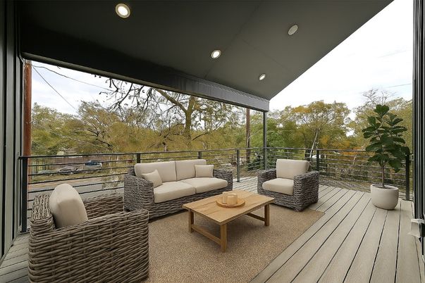 Exterior, Interior, Living room, Recessed Lighting
