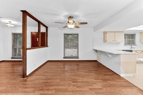 Interior, Kitchen, Wood Texture Flooring