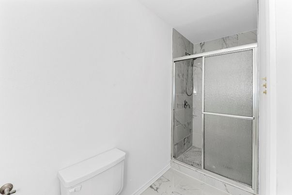 Bathroom, Glass Shower, Interior, Marble, Marble Walls
