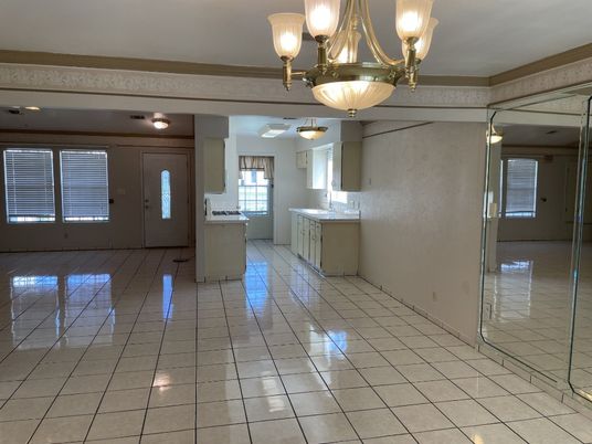 Chandelier, Empty room, Interior