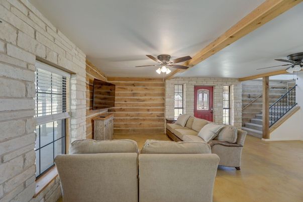 Interior, Living room, Stone Walls, Wooden Beams, Wooden Walls